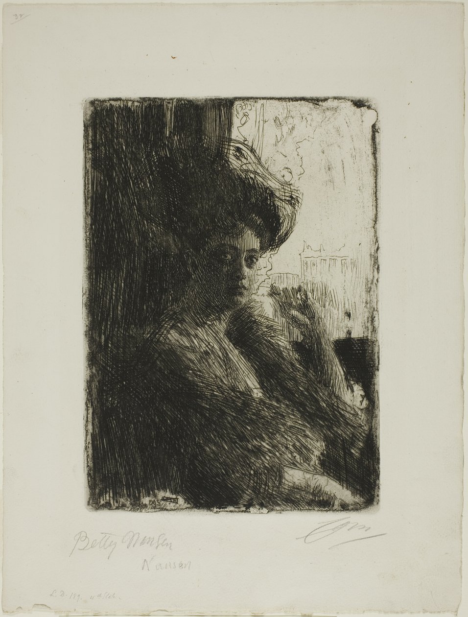 Betty Nansen av Anders Leonard Zorn
