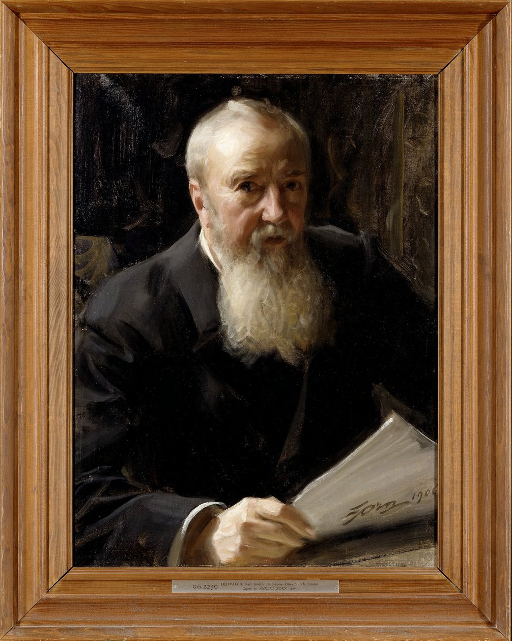 Carl Fredrik Liljevalch (1837-1909), industrimann, jernverksleder og mesén, 1906 av Anders Zorn
