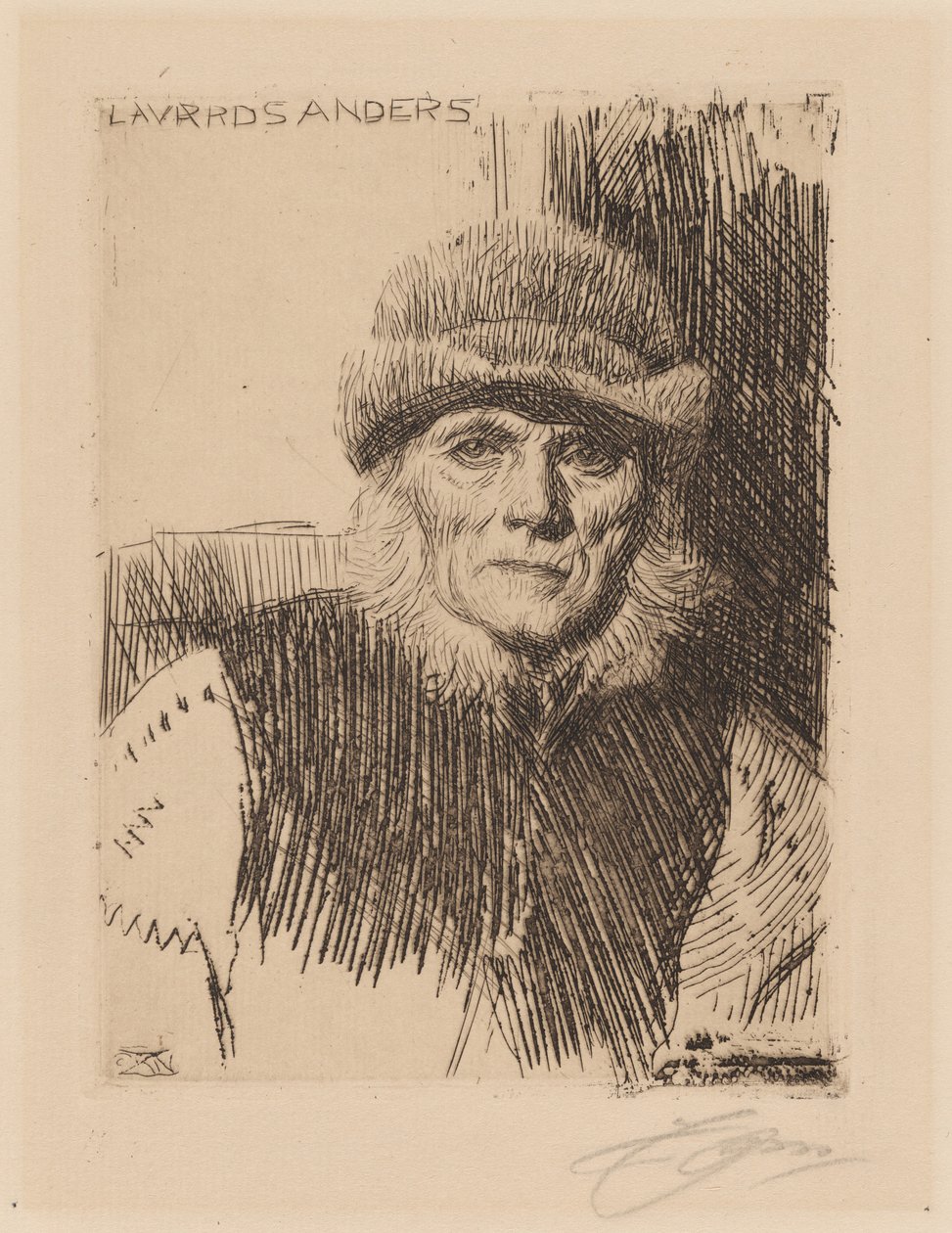 Dalekarlsk bonde (Lavards Anders) av Anders Zorn