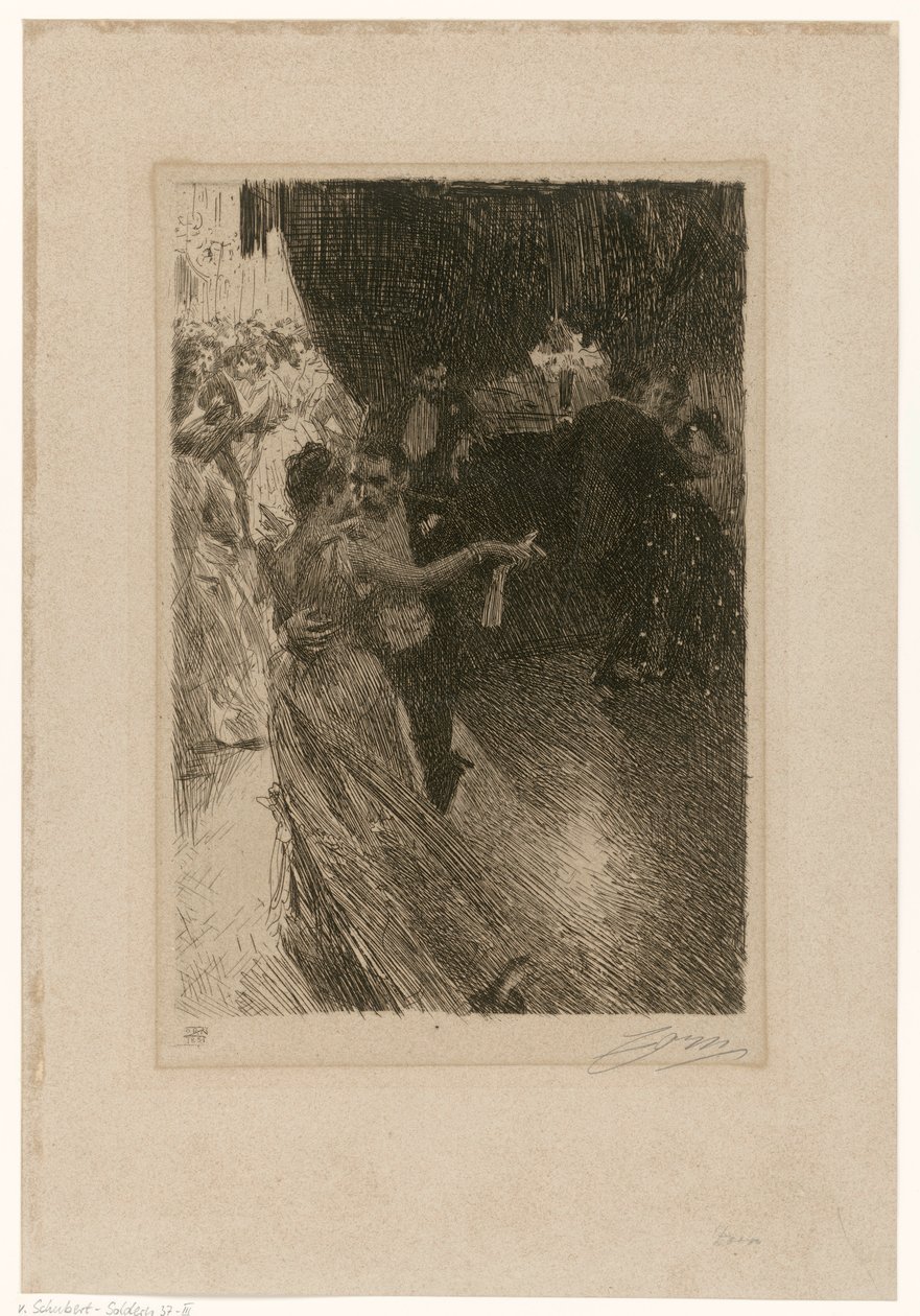 Dansen (Valsen), tredje tilstand av Anders Zorn