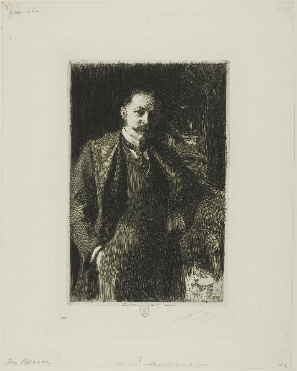 E.R. Bacon av Anders Leonard Zorn