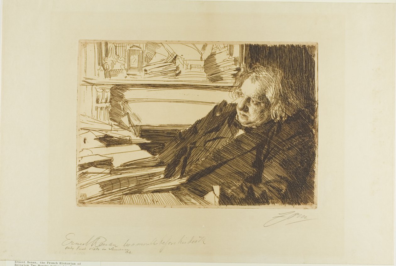 Ernest Renan av Anders Leonard Zorn