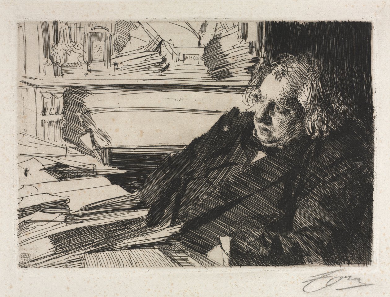 Ernest Renan av Anders Leonard Zorn