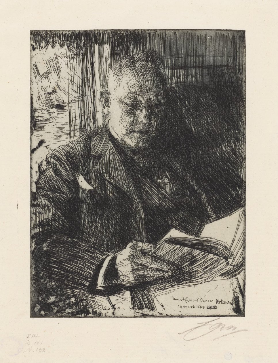 Medreisende, herr Ch. Deering av Anders Zorn
