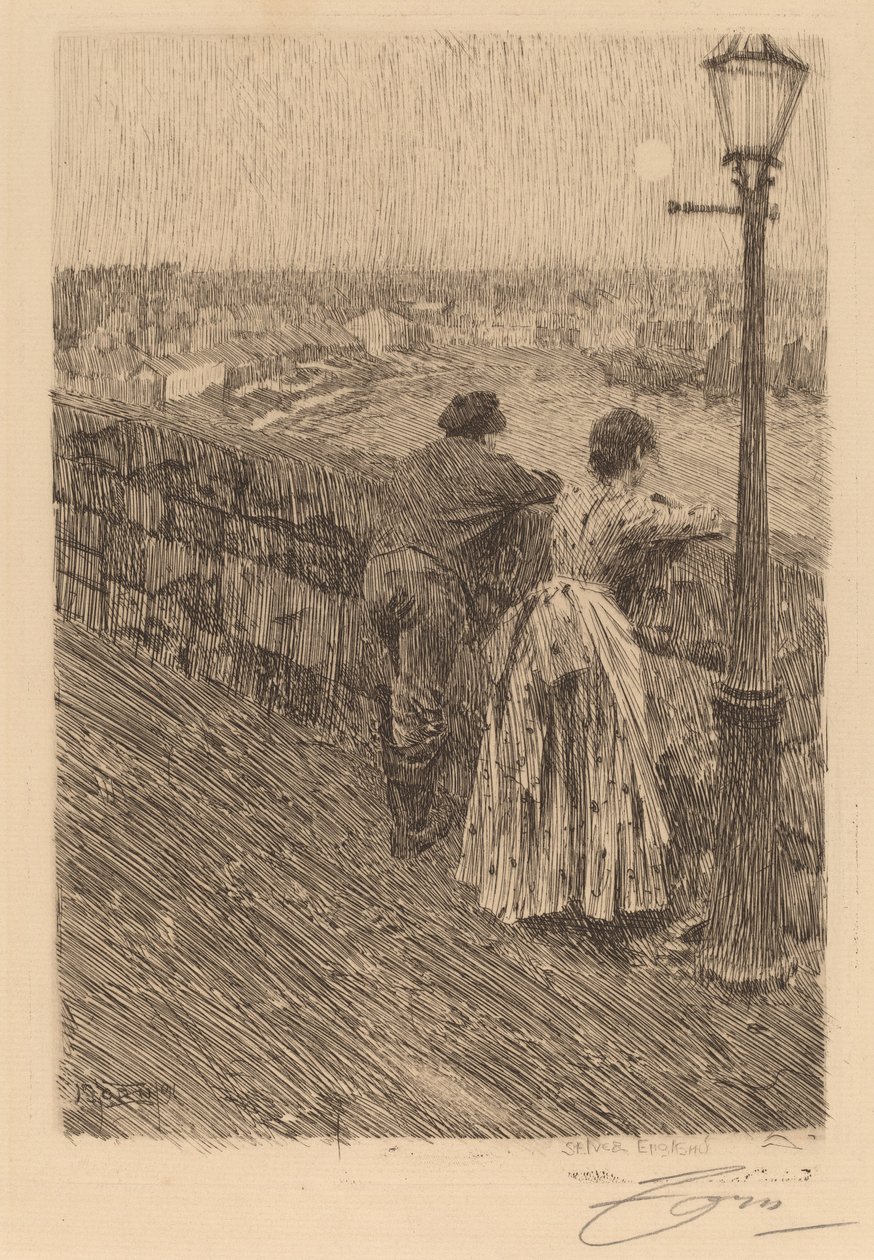 Fisker ved Saint Ives av Anders Leonard Zorn