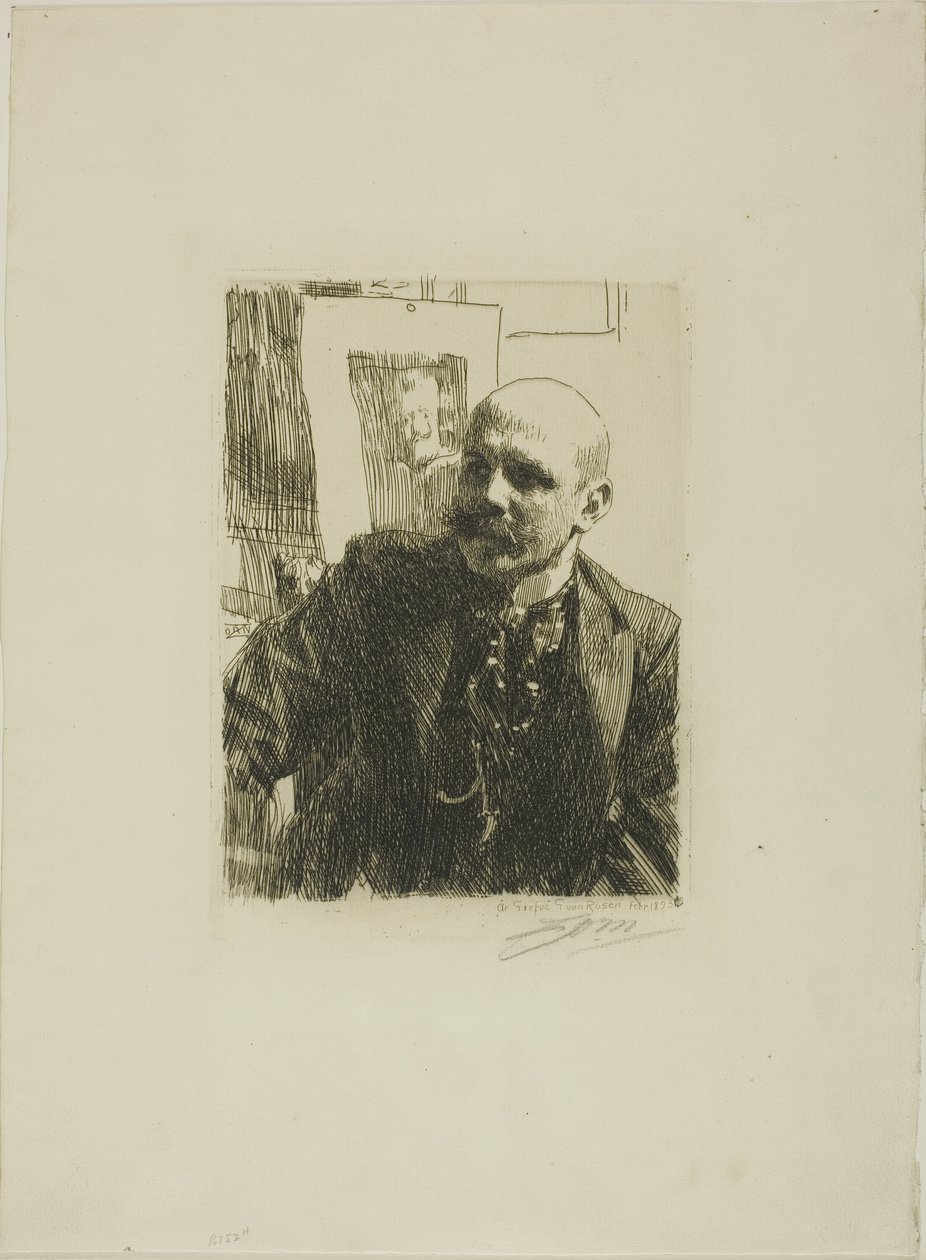 Georg av Rosen av Anders Leonard Zorn