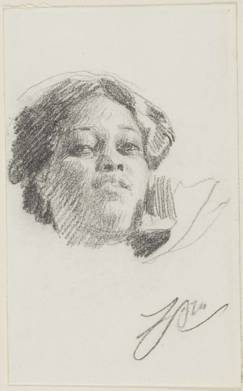 Hodet til en kvinne av Anders Zorn