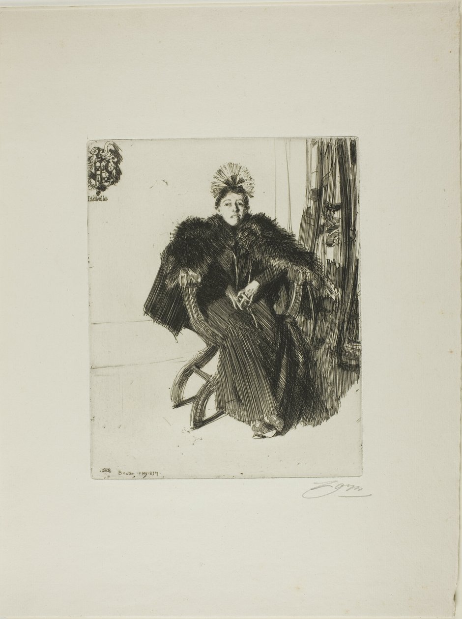 Isabella Gardner av Anders Leonard Zorn