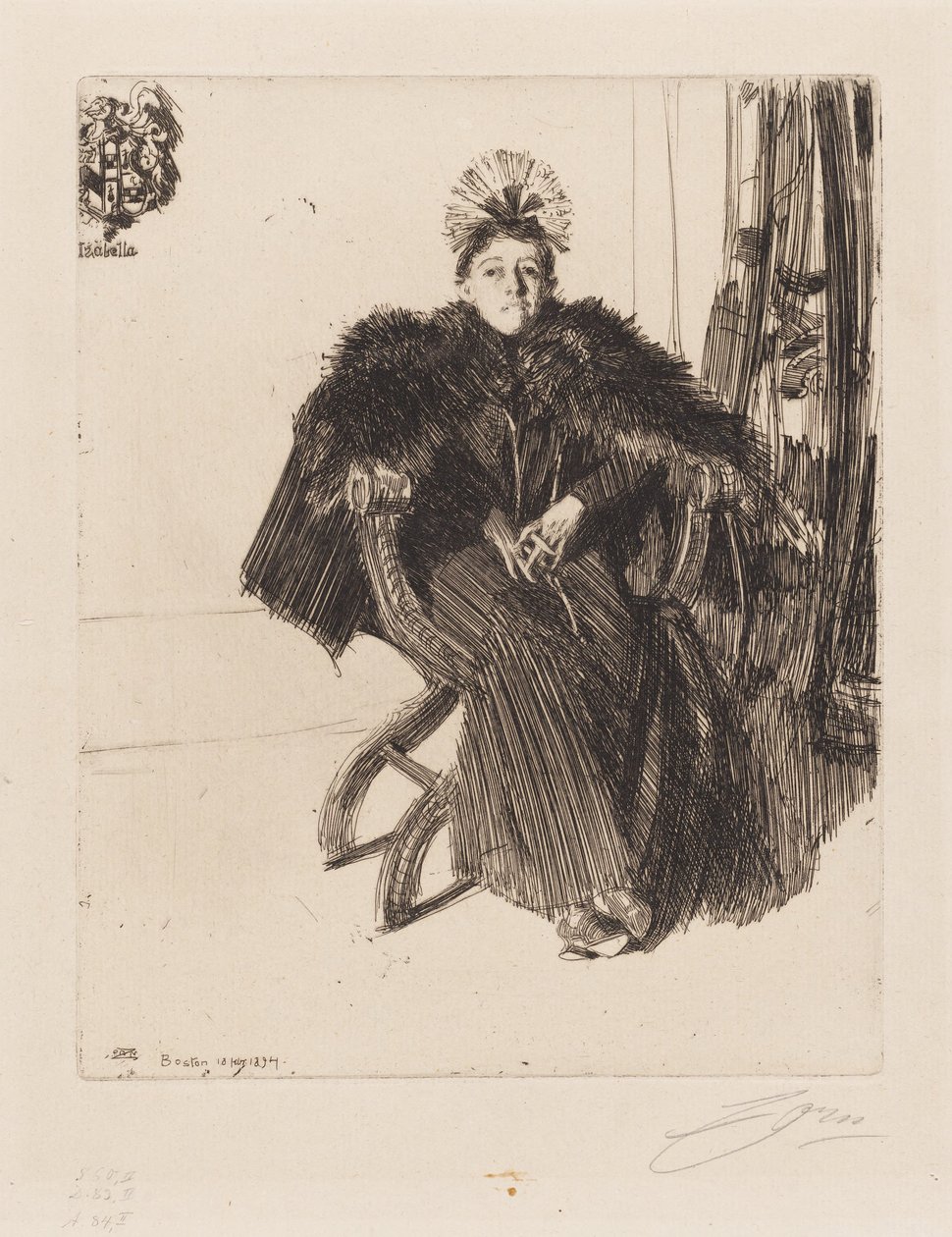 Isabella Gardner av Anders Zorn