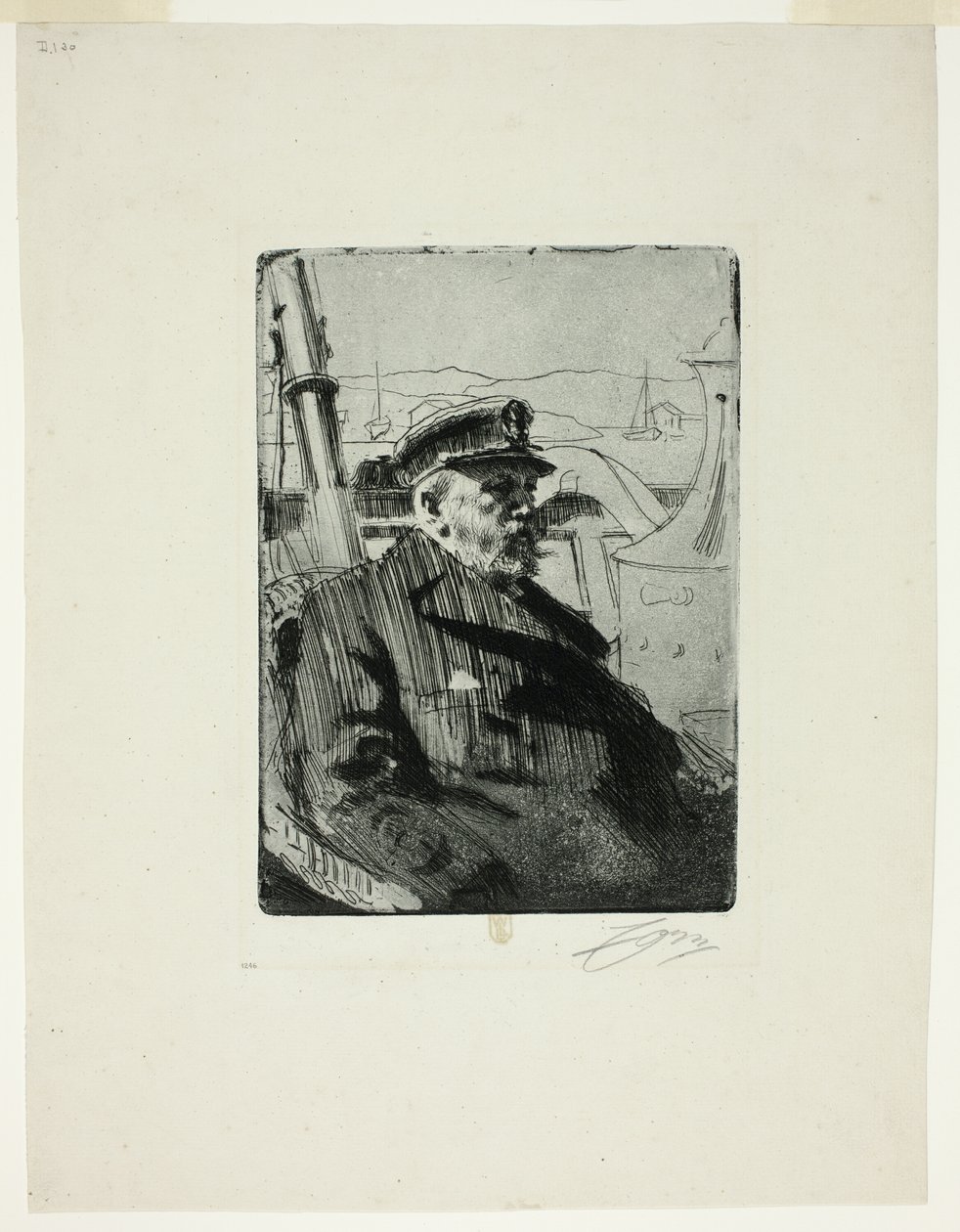 Kong Oscar II (andre plate) av Anders Leonard Zorn
