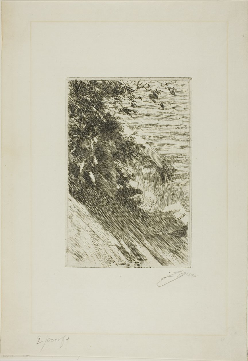 "La Grande Baigneuse" - Den store baderen av Anders Leonard Zorn