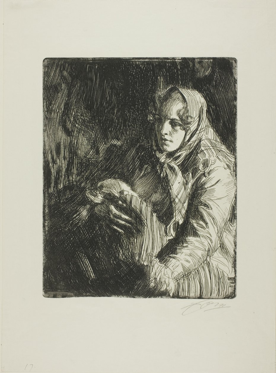 Madonna (en mor) av Anders Leonard Zorn