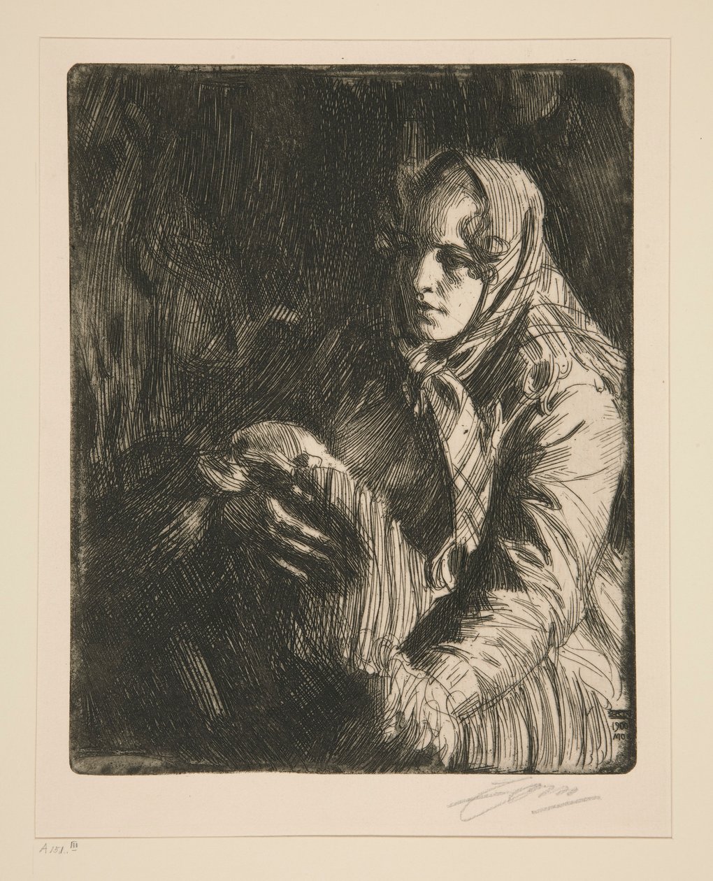 Madonna (en mor) av Anders Leonard Zorn