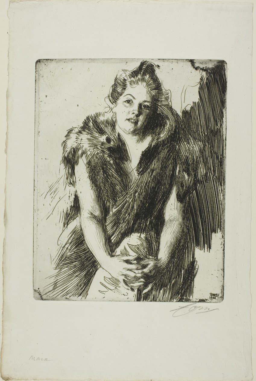 Maja von Heijne av Anders Leonard Zorn