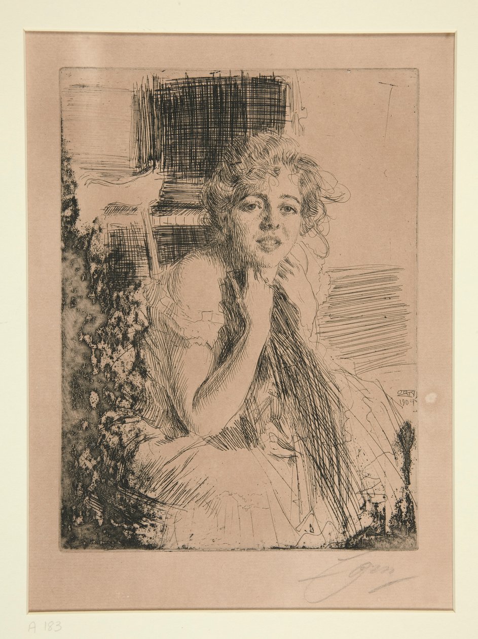 Ms. Emma Rasmussen av Anders Leonard Zorn