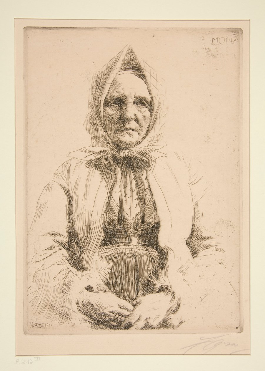 Mona av Anders Leonard Zorn
