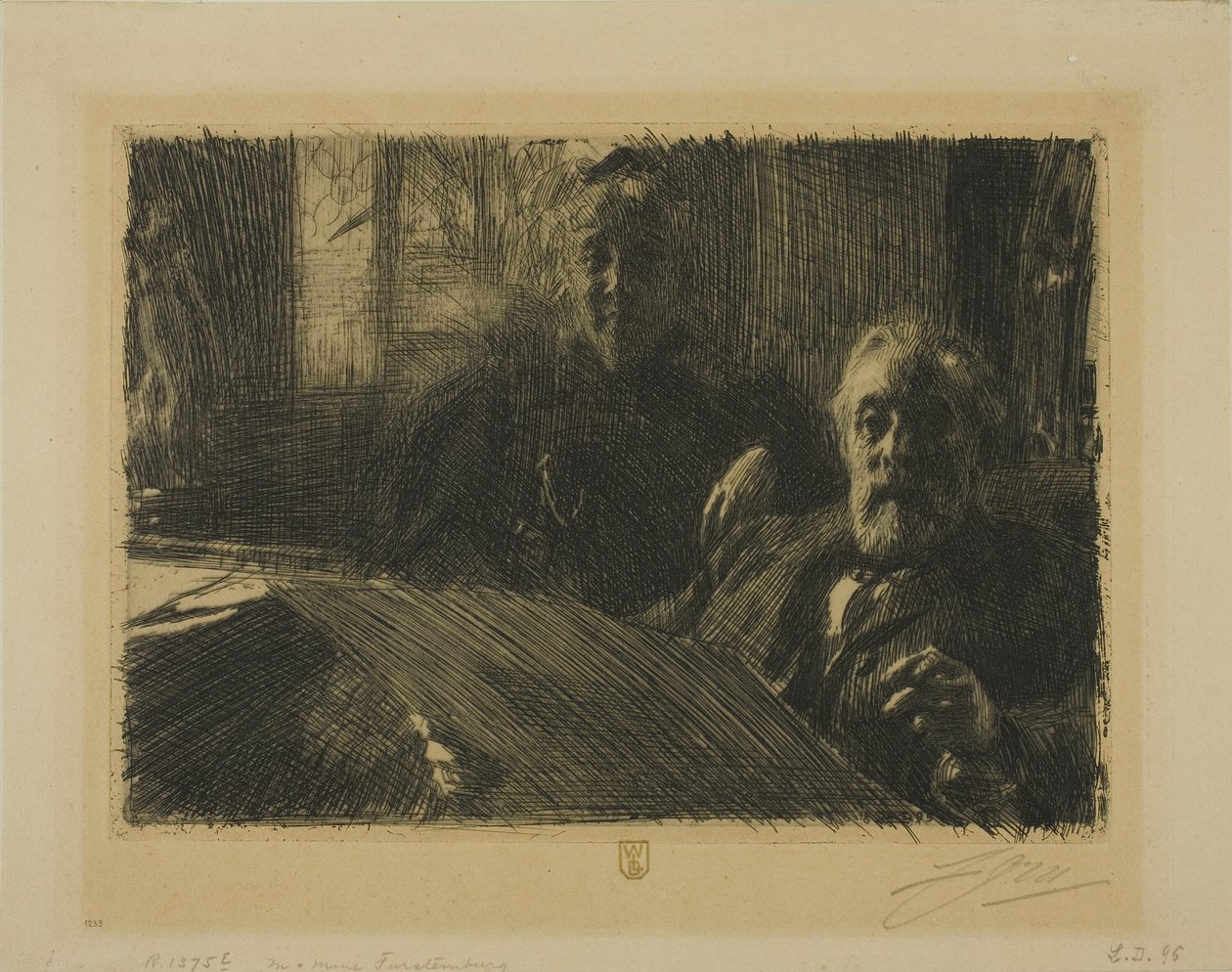 Herr og fru Fürstenberg av Anders Leonard Zorn