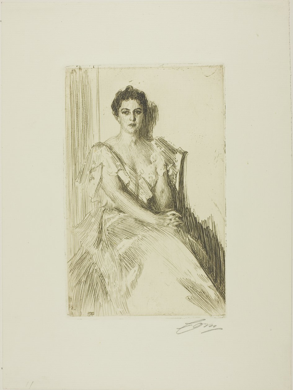 Fru Cleveland II av Anders Leonard Zorn