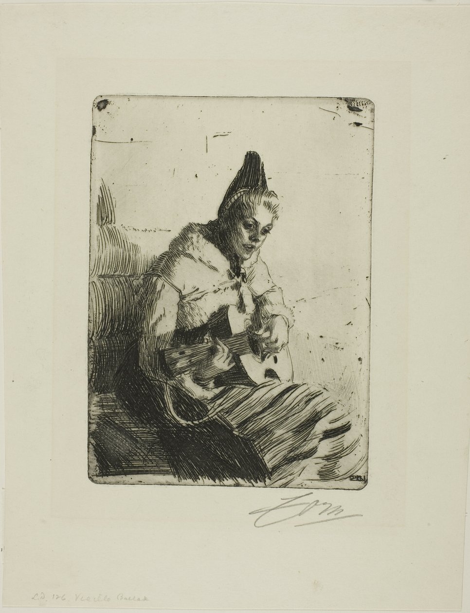 Gammel ballade II av Anders Leonard Zorn