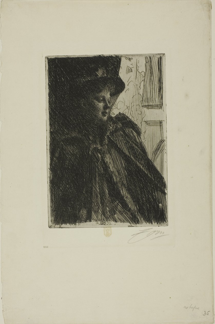 Olga Bratt av Anders Leonard Zorn
