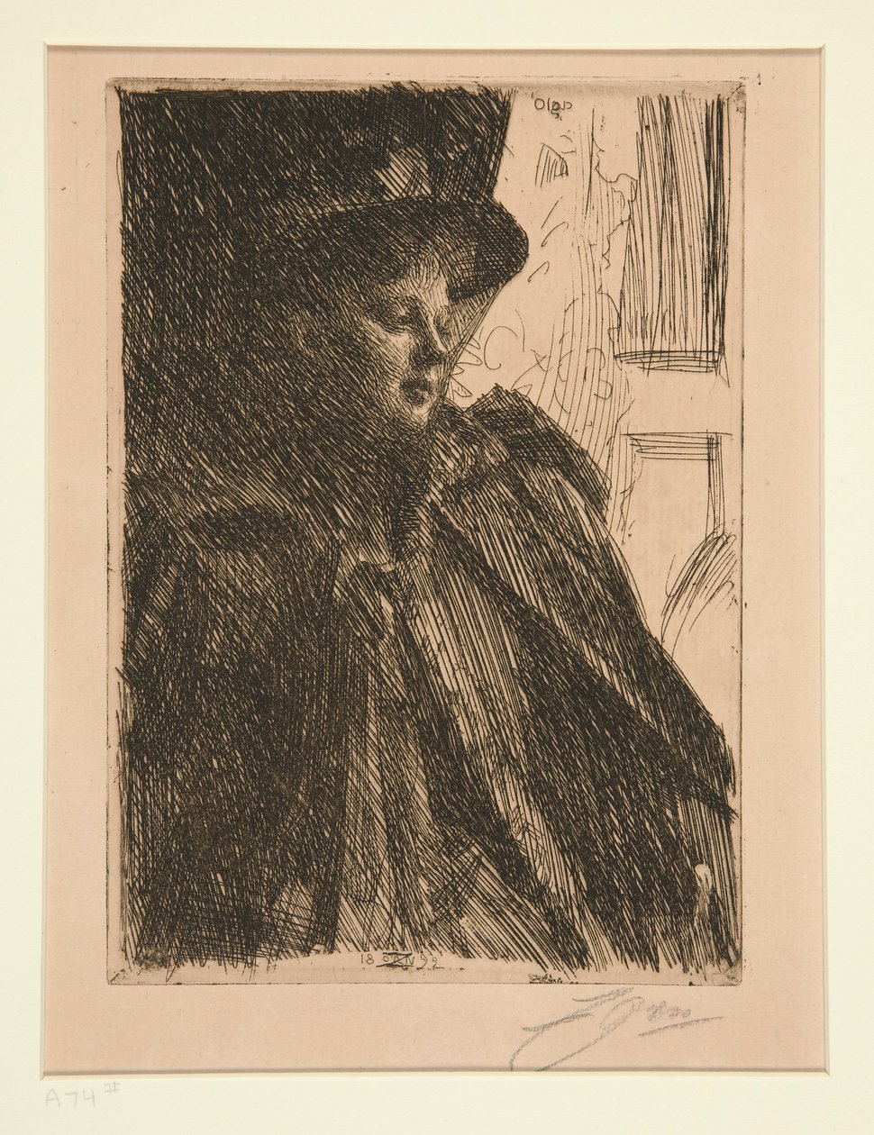 Olga Bratt av Anders Leonard Zorn
