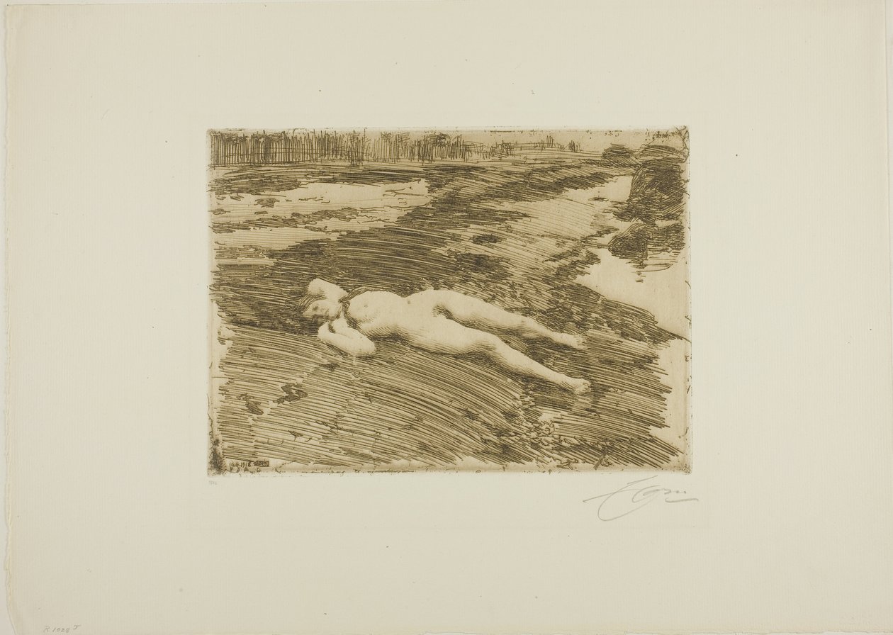 På sanden av Anders Leonard Zorn