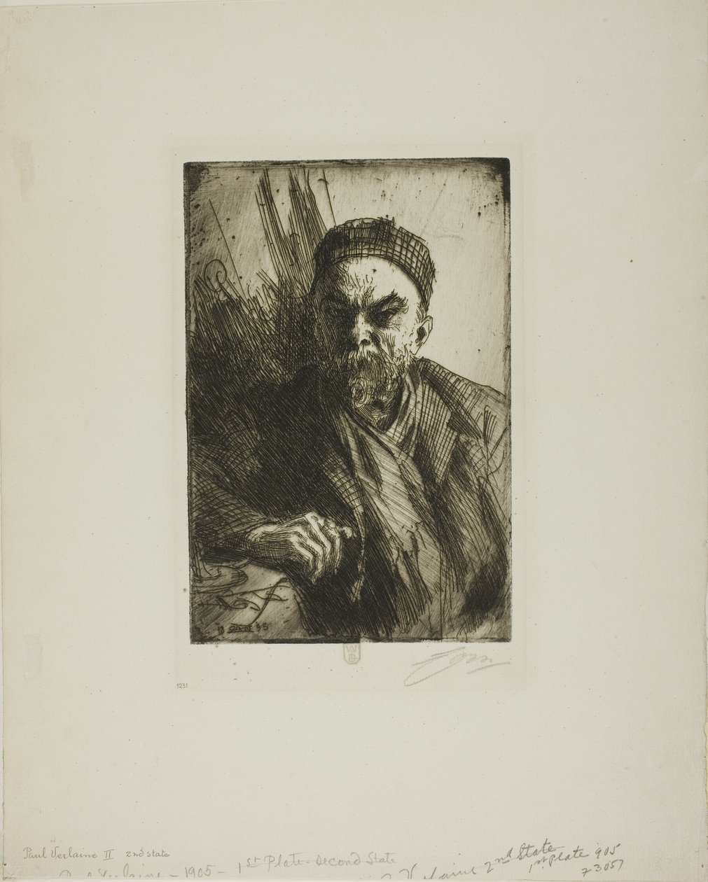 Paul Verlaine II av Anders Leonard Zorn