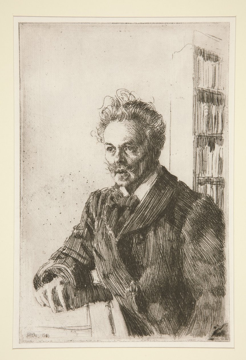 Portrett av August Strindberg av Anders Zorn