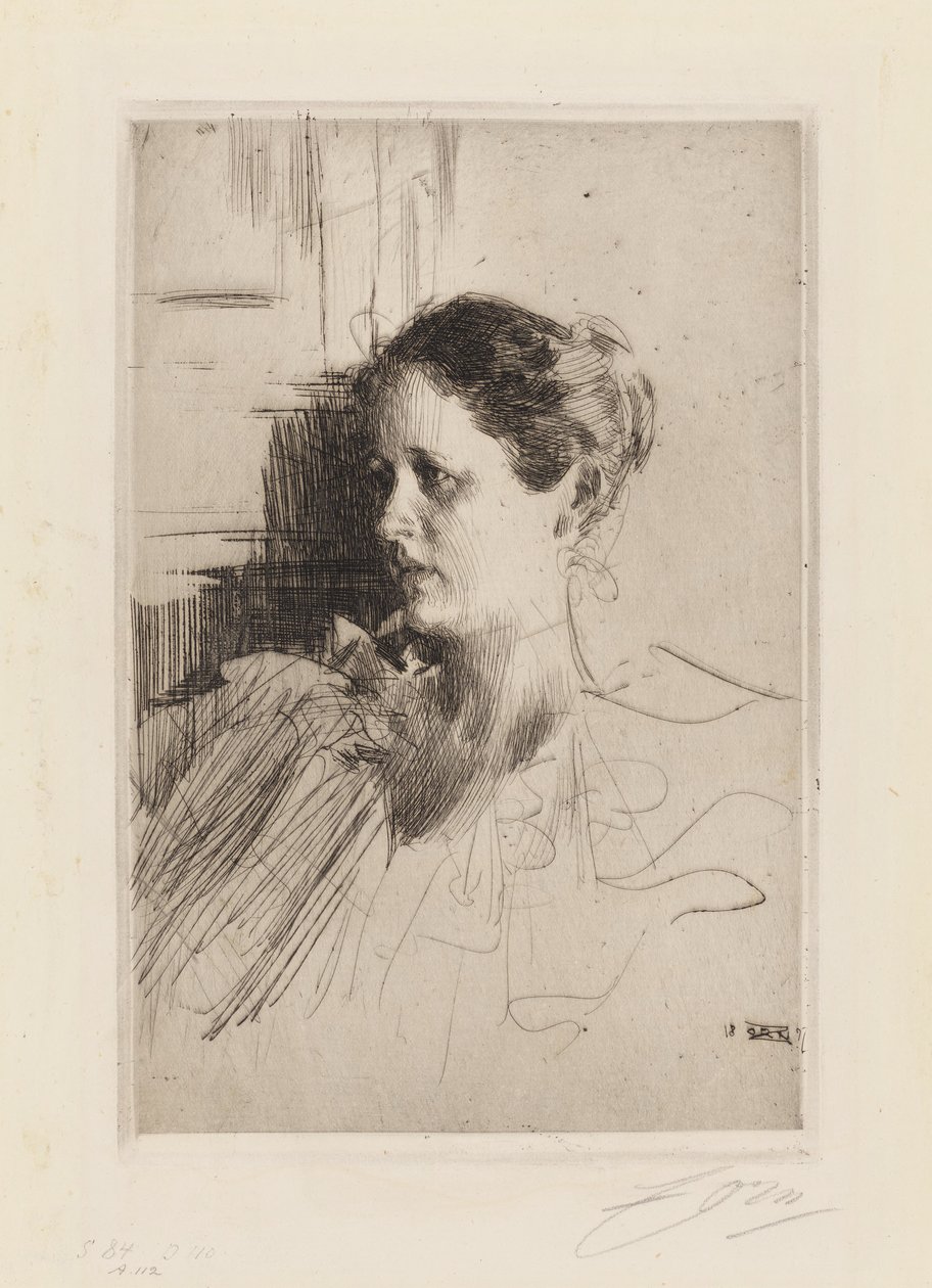 Portrett av fru Ch. Nagel av Anders Zorn