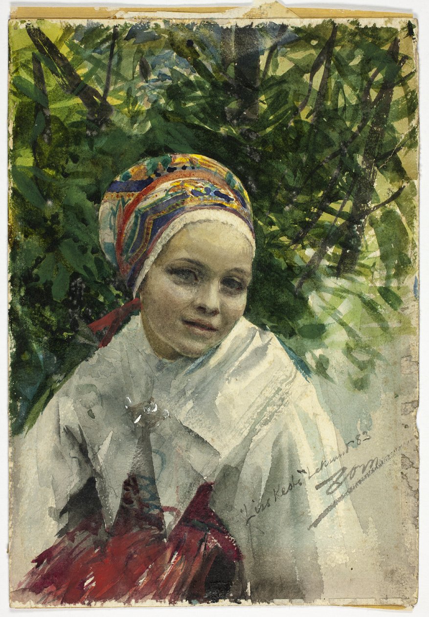 Portrett av en jente av Anders Leonard Zorn