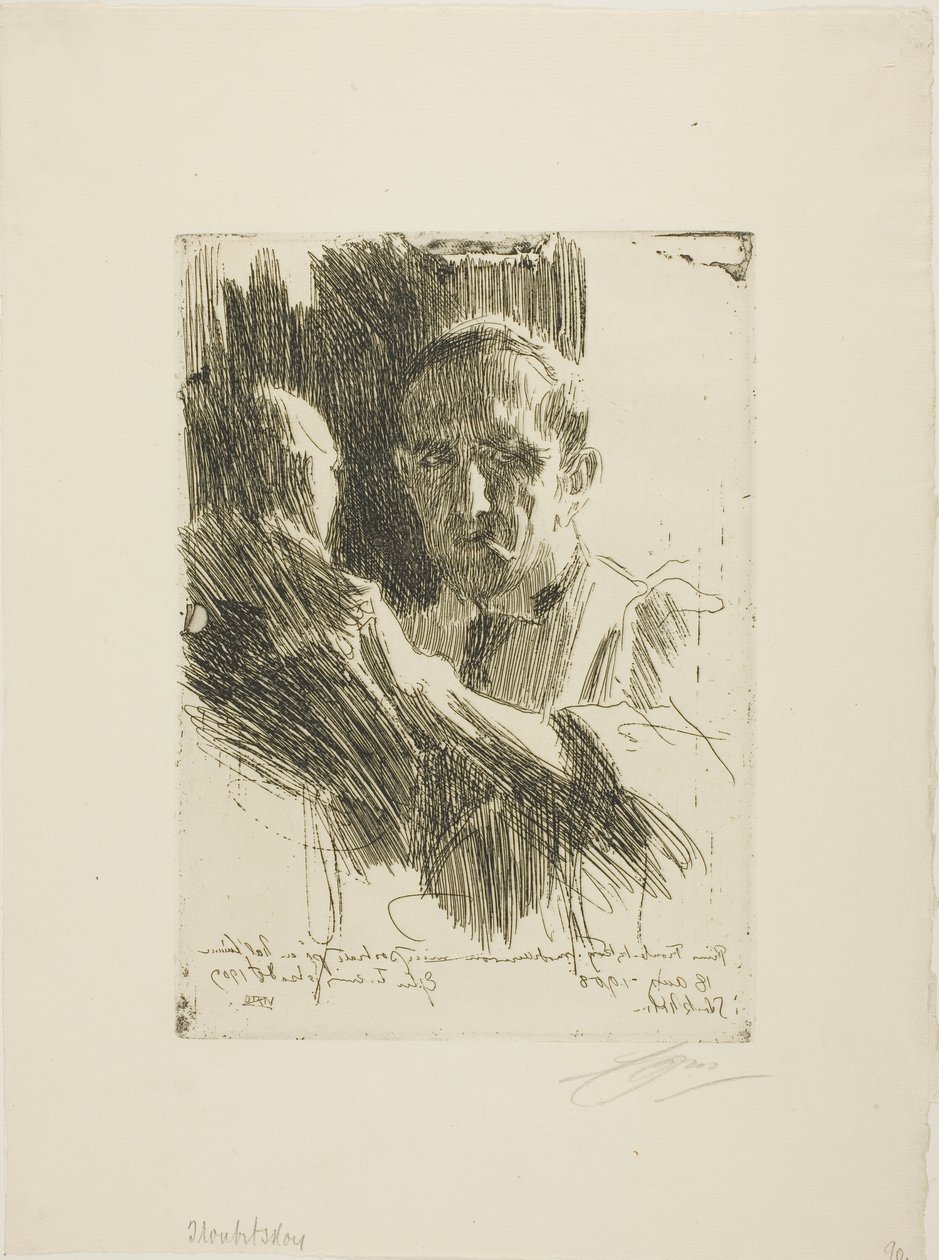 Prins Paul Troubetzkoy II (byste) av Anders Leonard Zorn
