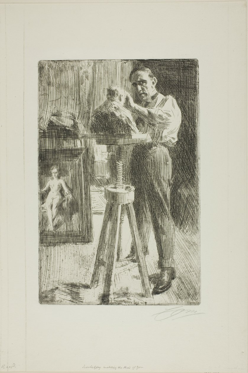 Prins Paul Troubetzkoy I (hel lengde) av Anders Leonard Zorn