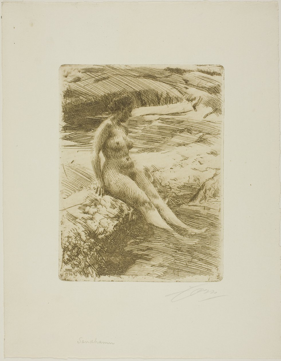 Sand havn av Anders Leonard Zorn