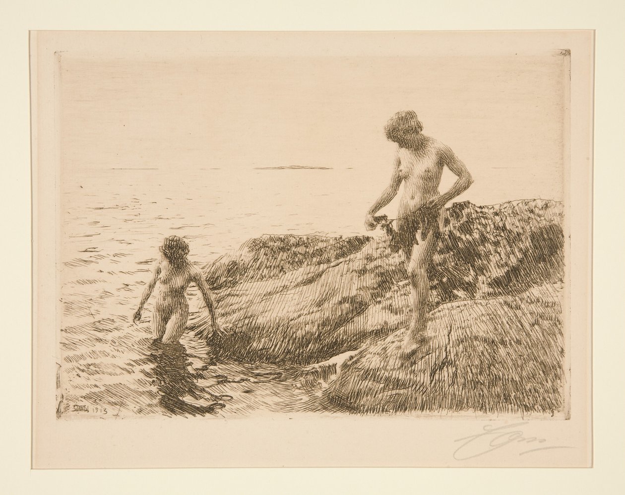 Skjær mot havet av Anders Zorn