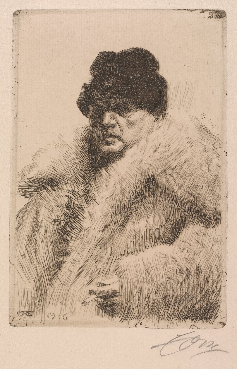 Selvportrett av Anders Leonard Zorn