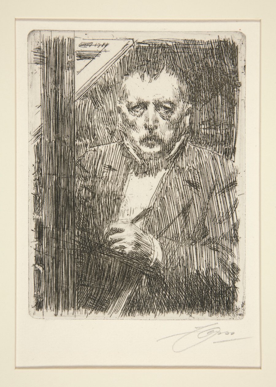 Selvportrett av Anders Leonard Zorn