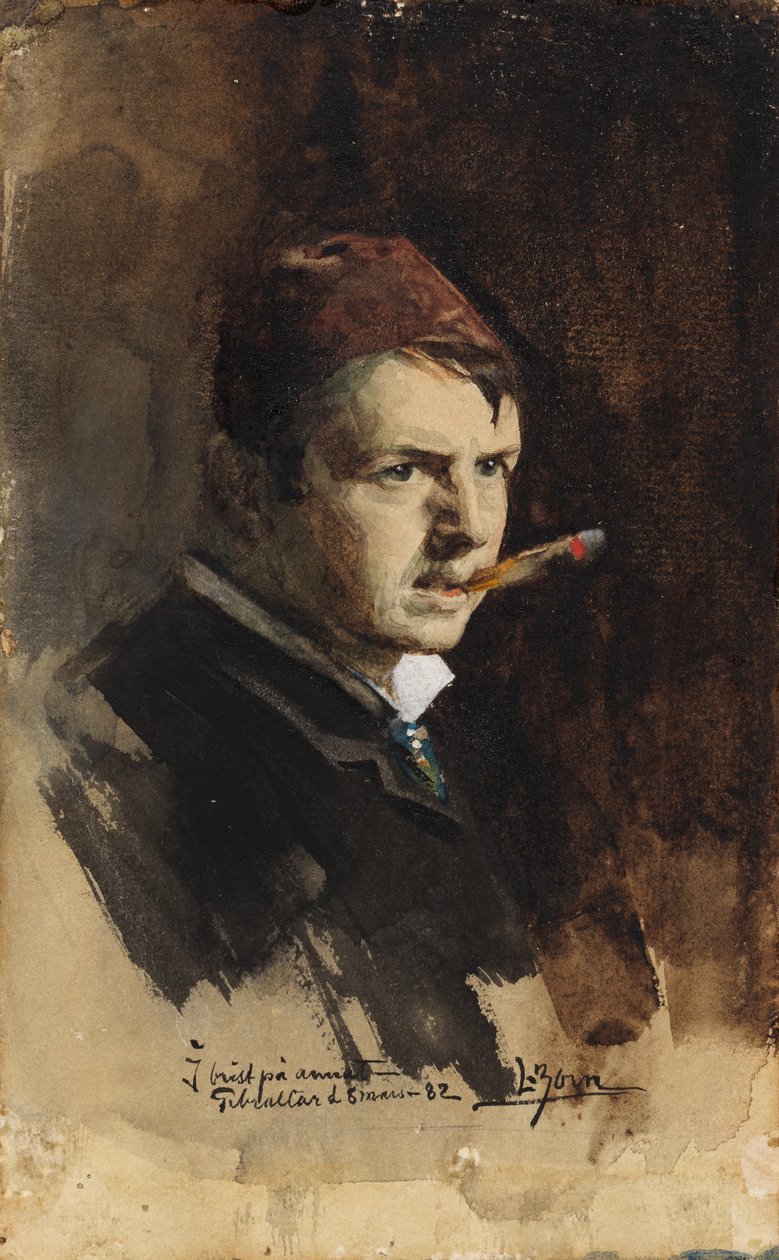Selvportrett av Anders Zorn