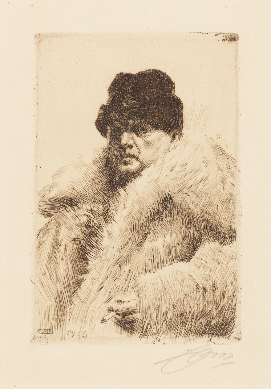 Selvportrett av Anders Zorn