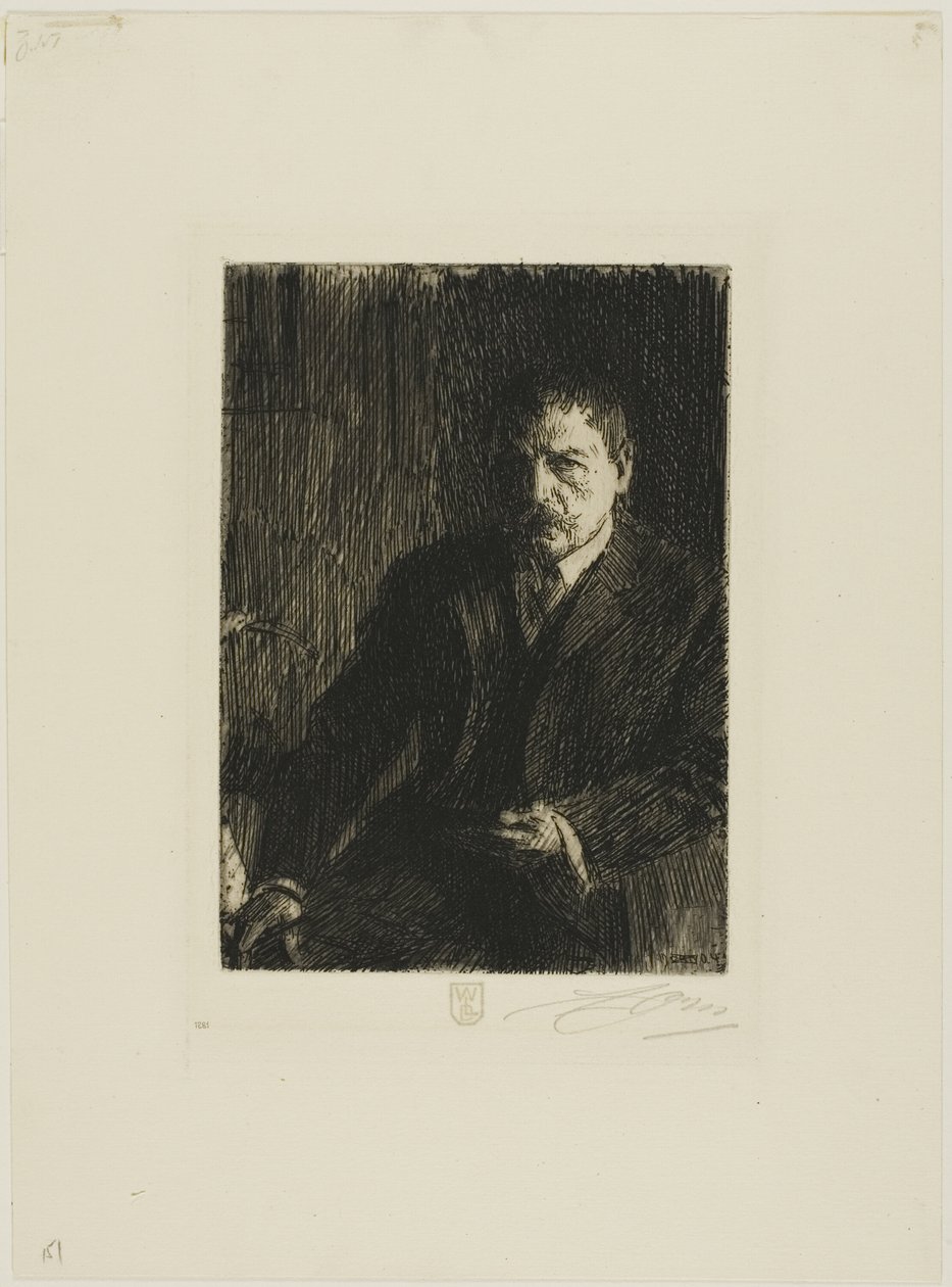 Selvportrett 1904 I av Anders Leonard Zorn