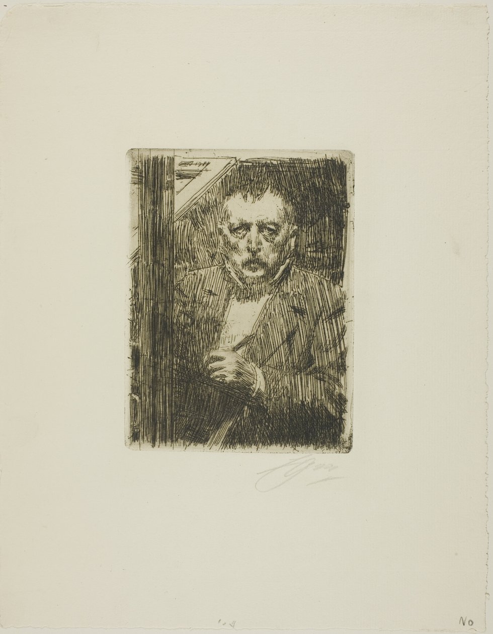 Selvportrett 1911 av Anders Leonard Zorn