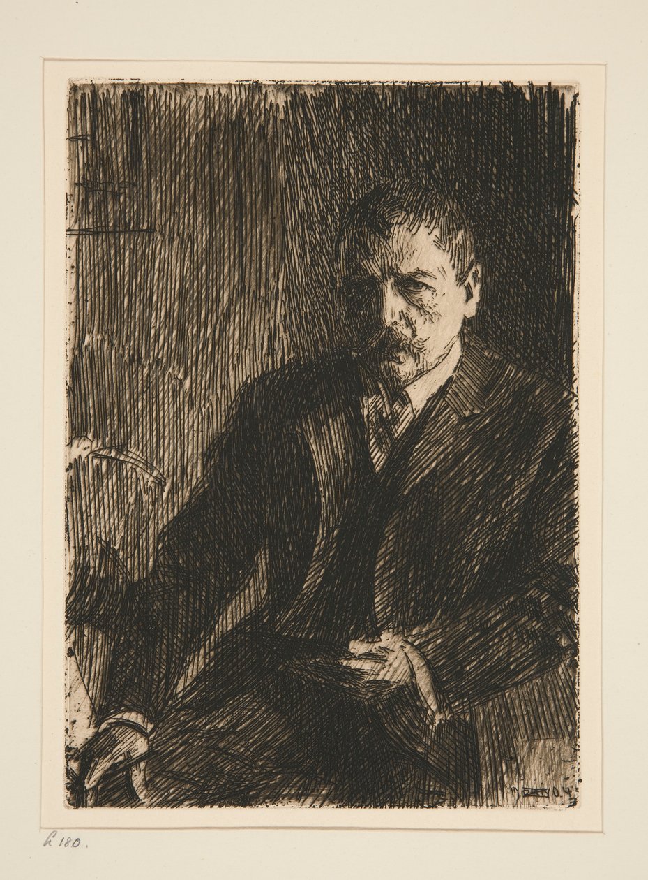 Selvportrett I av Anders Leonard Zorn
