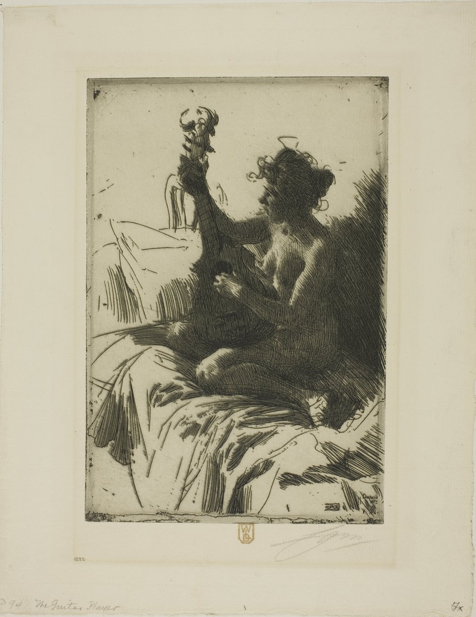 Suvenir eller gitaren av Anders Leonard Zorn