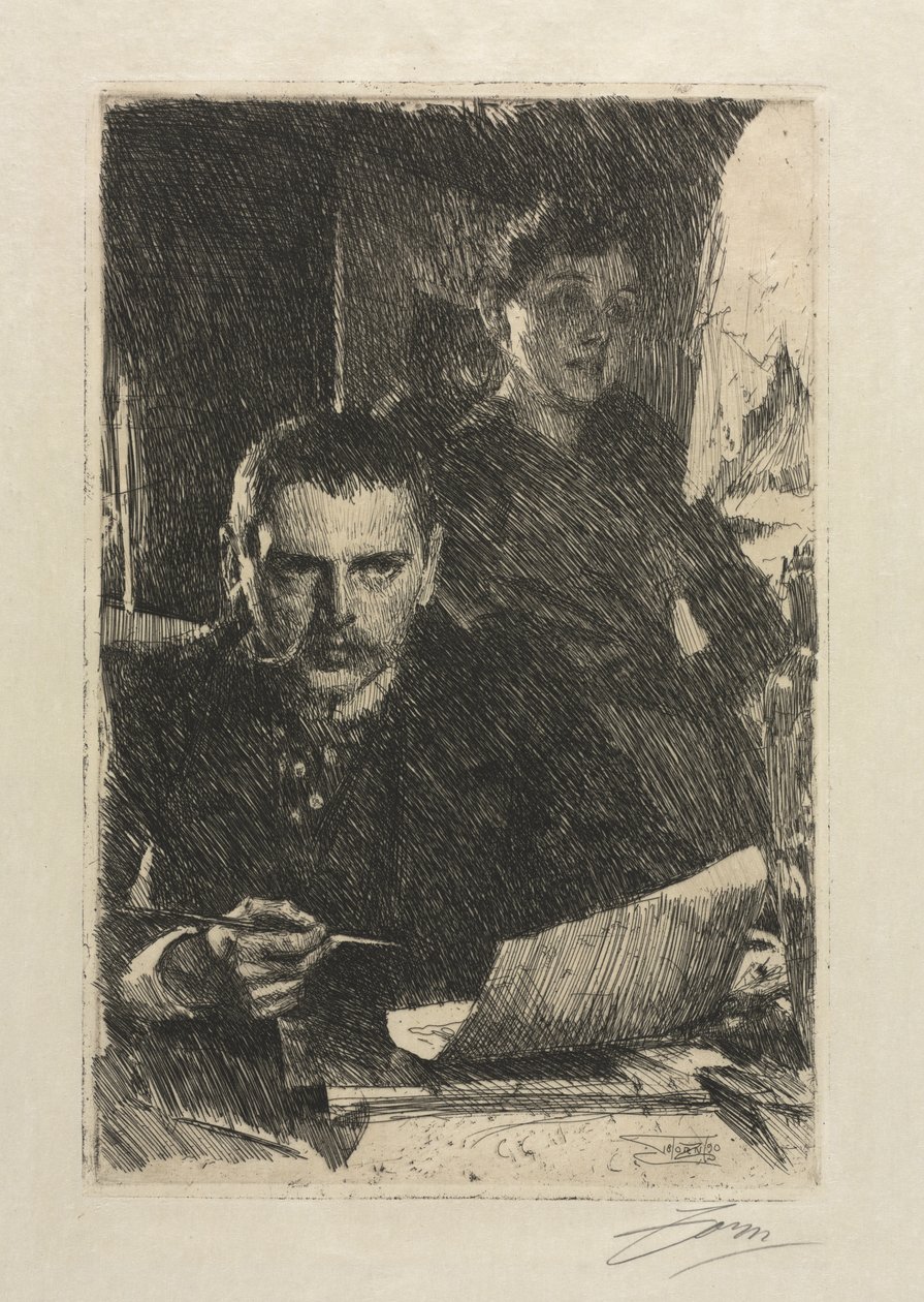 Kunstneren og hans kone av Anders Leonard Zorn