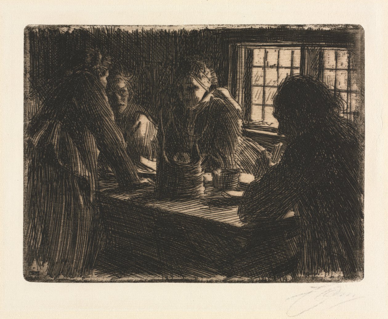 Brudens hushjelp av Anders Leonard Zorn