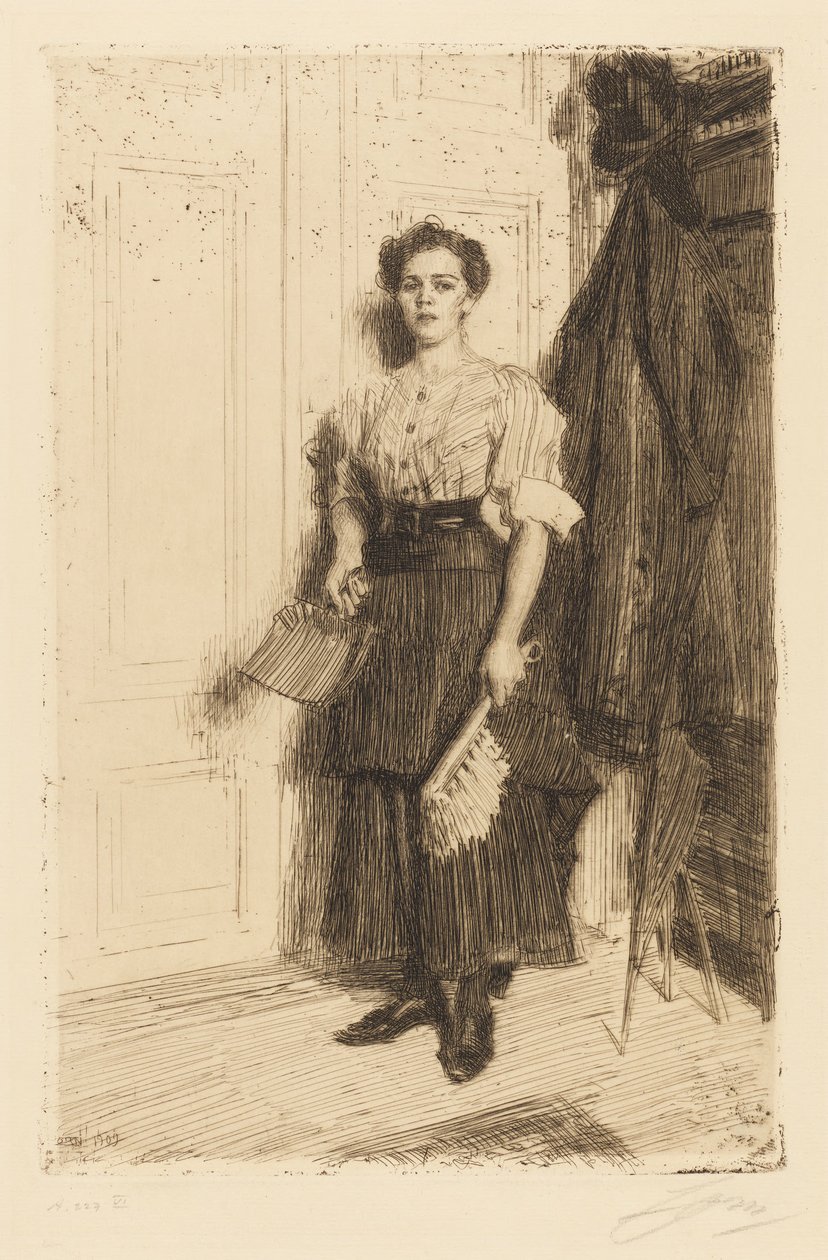 Rengjøringskvinnen av Anders Zorn