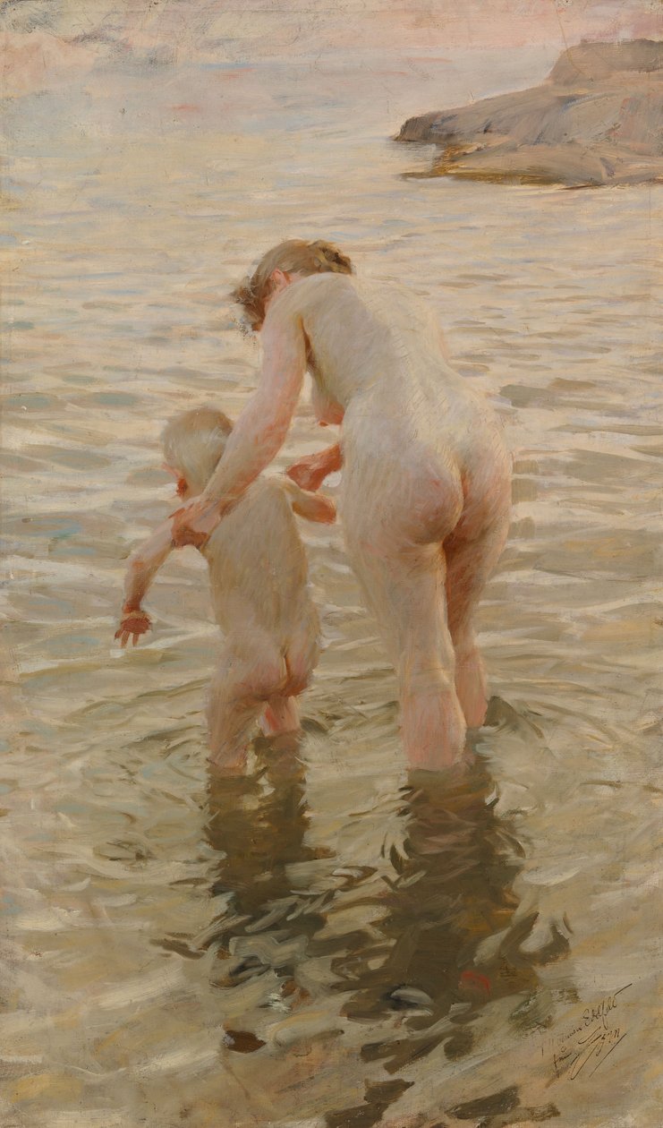 Første gang av Anders Zorn