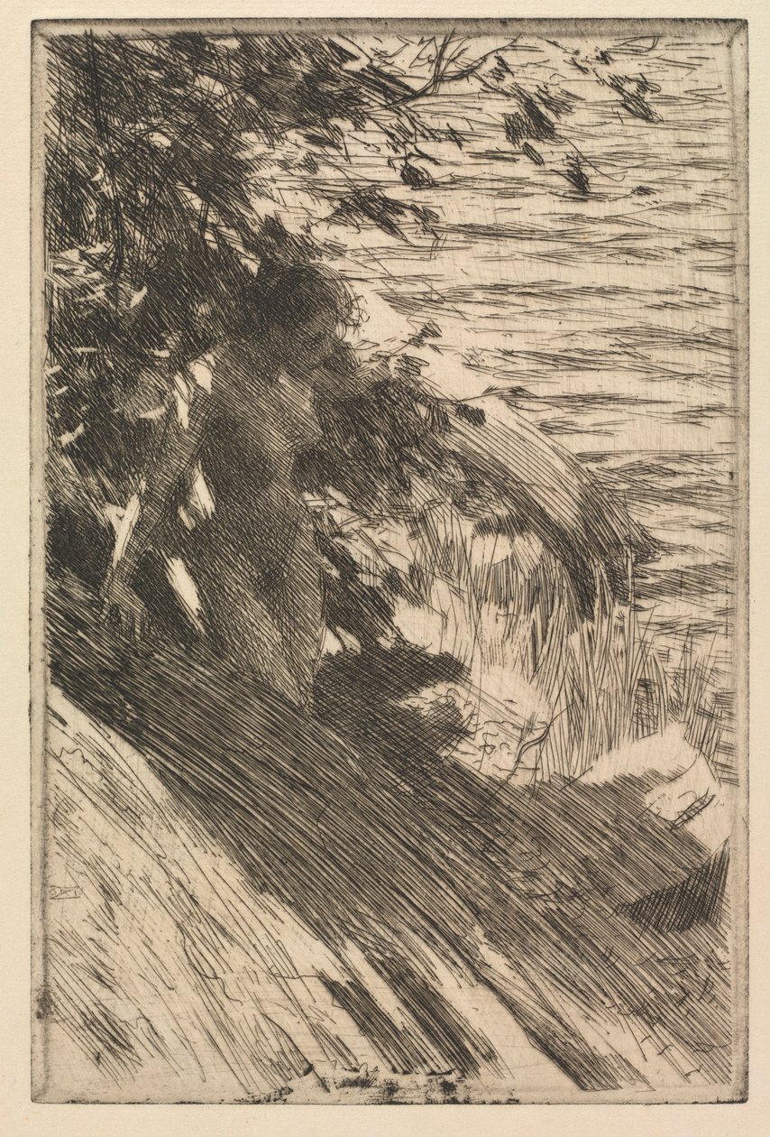 Den store baderen, 1895. av Anders Leonard Zorn