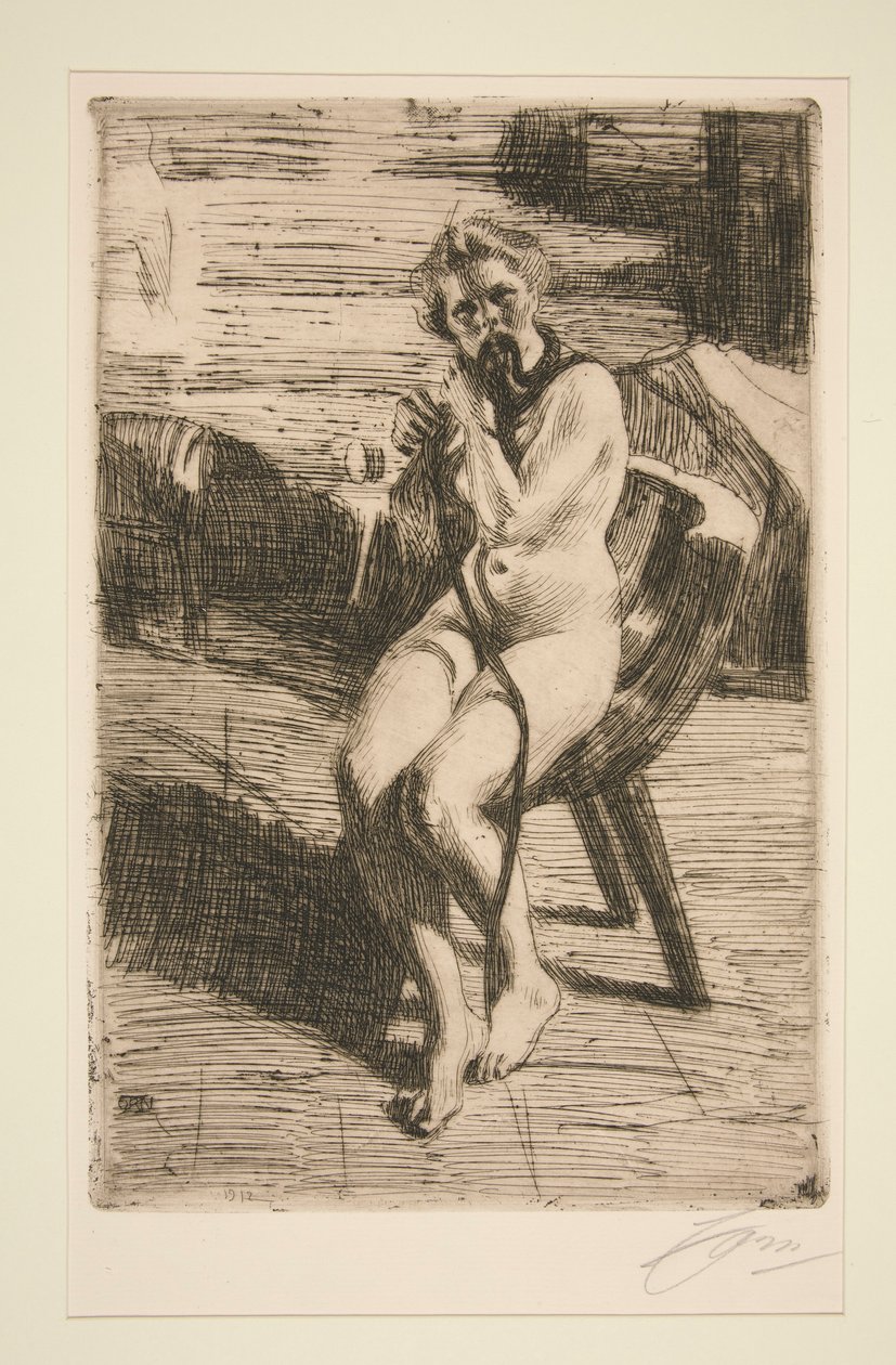 Hårbåndet, 1912 av Anders Leonard Zorn