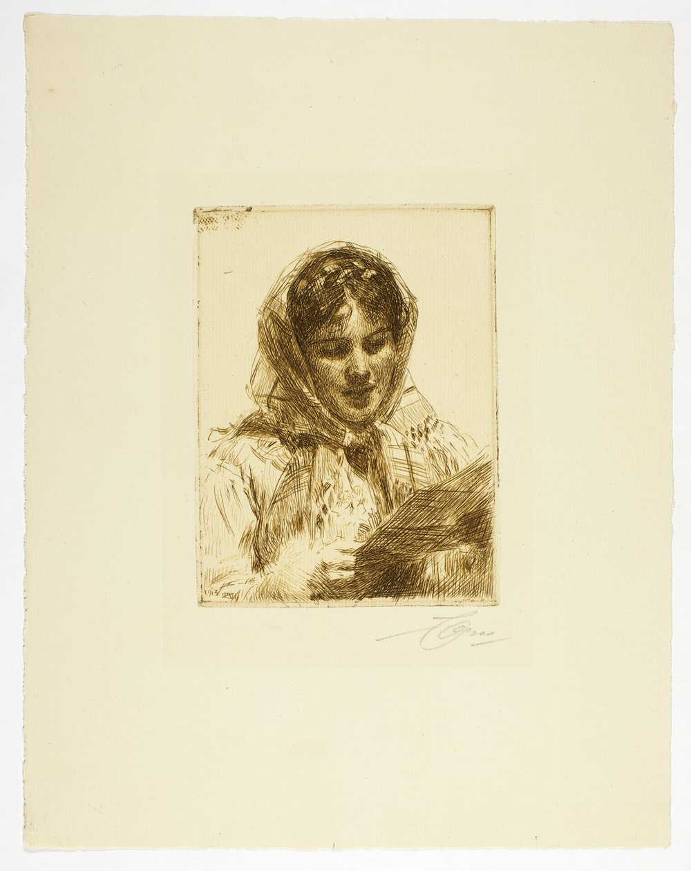 Brevet av Anders Leonard Zorn
