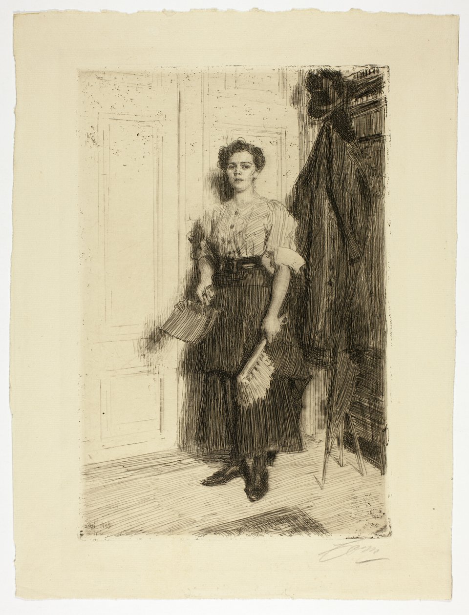 Den nye hushjelpen av Anders Leonard Zorn